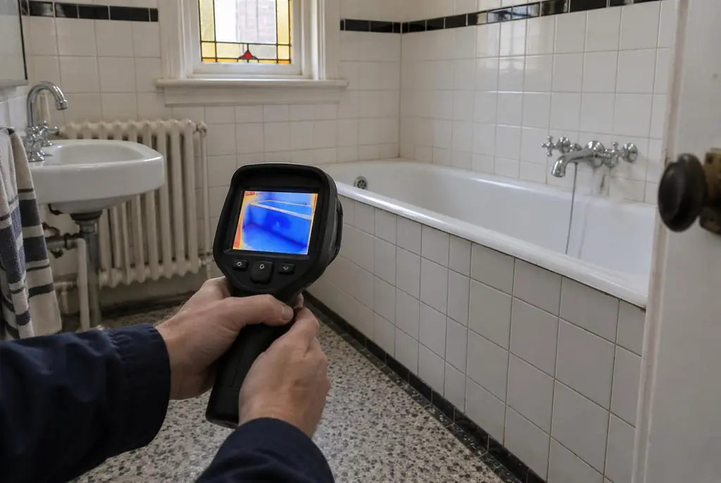 Lekdetectie Bleiswijk – onderzoek in een badkamer van een oudere woning