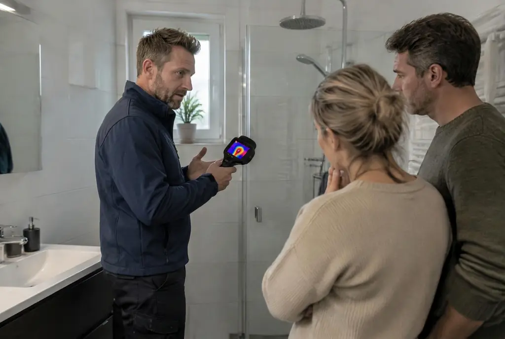 Lekdetectie Bleiswijk – specialist legt bevindingen uit aan bewoner